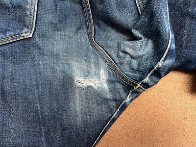 左後股のダメージ補修